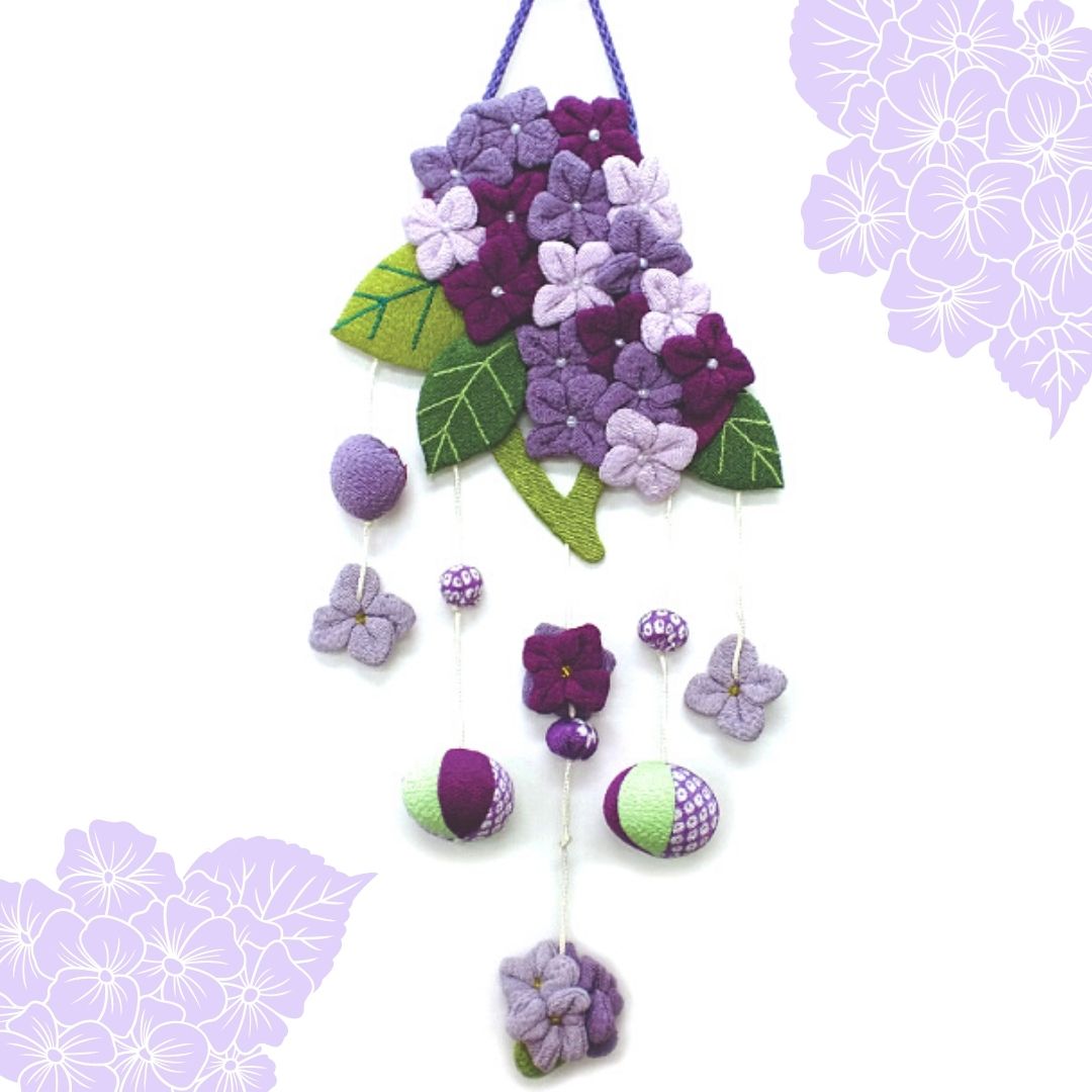 和雑貨】つるし飾り 紫陽花B 1pcs入り | エムルーカンパニー株式